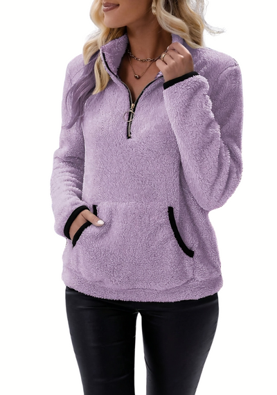 Romy™ | Fleece met halve rits