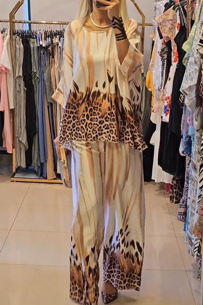 Sienna | Leopard Lounge Set