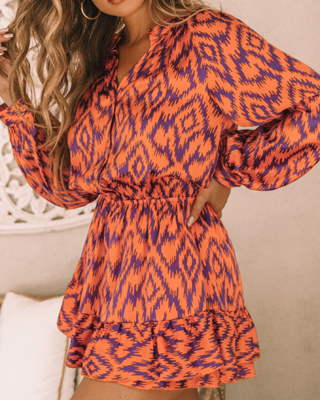 Blakely™ | Retro Aztec Glam - Midi Dress