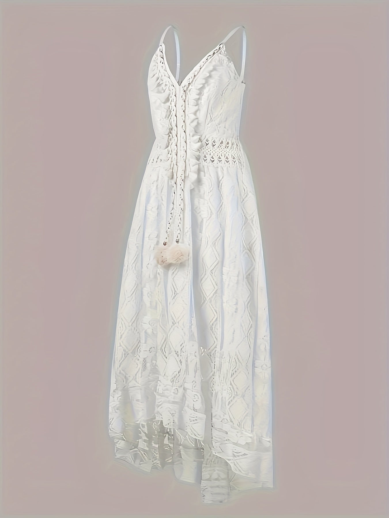 EMMA – LUXE LACE FLOWY MIDI DRESS 🤍✨