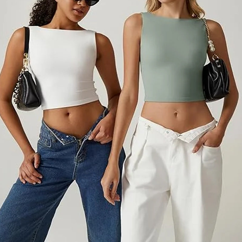 Daria™ Sleeveless Crop Top