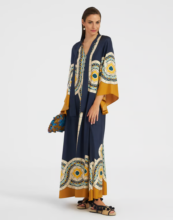 ELENA™ | ELEGANT BOHO PRINTED KIMONO DRESS