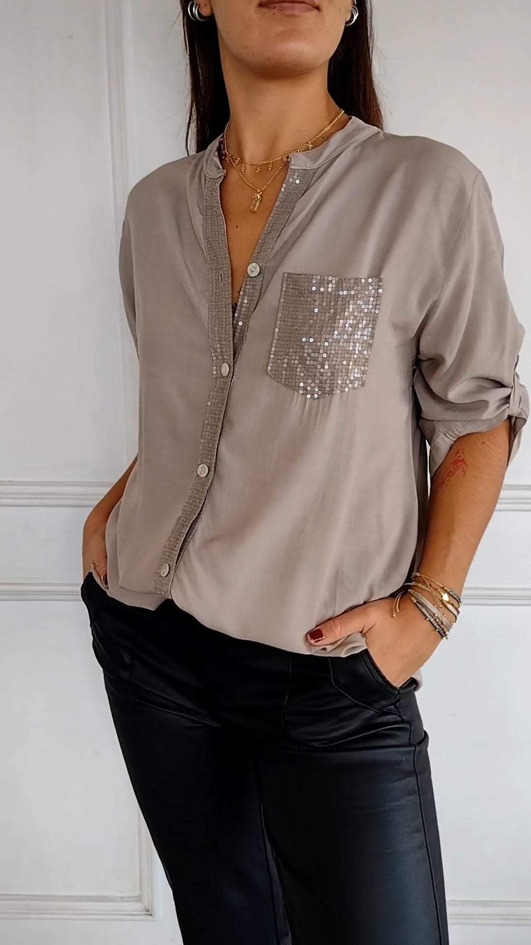 Sophia - Luxe Glimmer Tunic