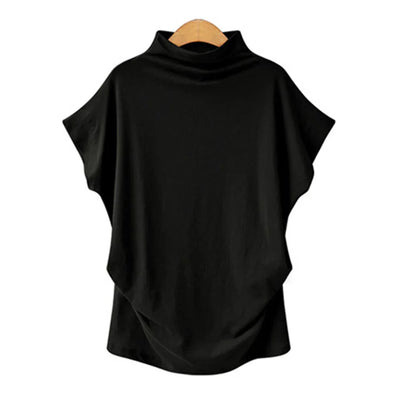 Vespera™ | Short Sleeve - Loose Turtleneck Top