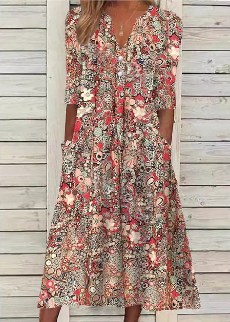 Sophia - Breezy Floral Summer Dress