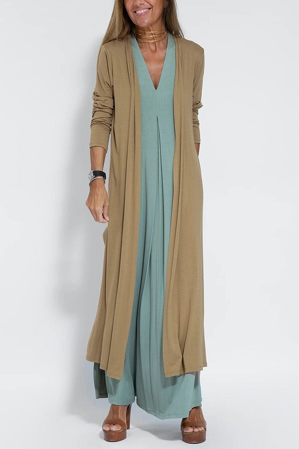 Lyvazza™ - Elegant long dress + matching cardigan FREE