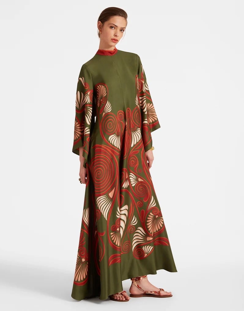 CARMELA™ | ELEGANT HIGH-NECK BOHO MAXI DRESS
