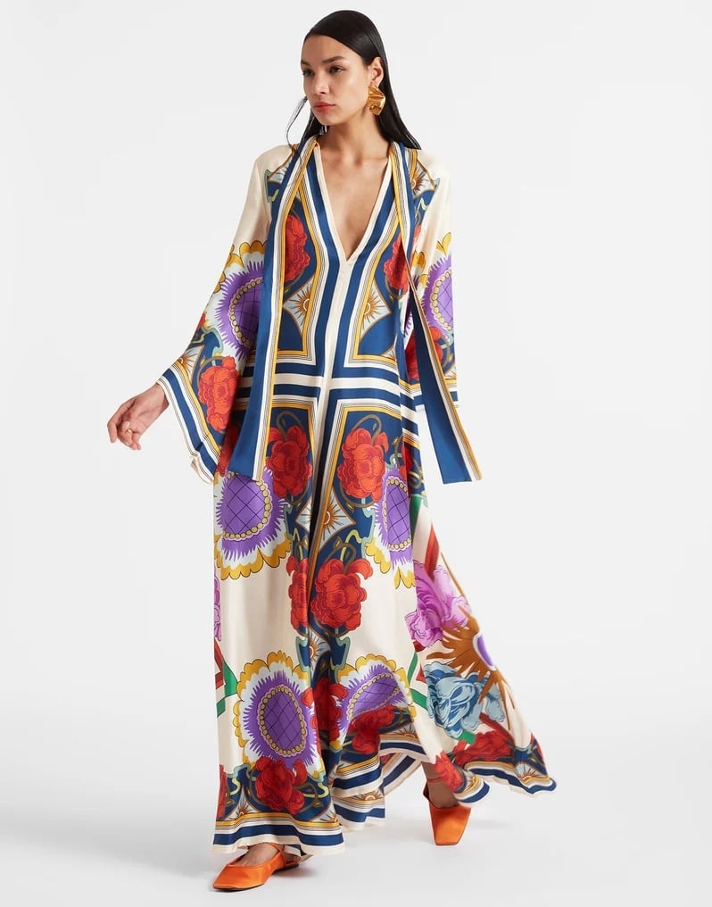 SOFIA™ | VIBRANT BOHO V-NECK MAXI DRESS