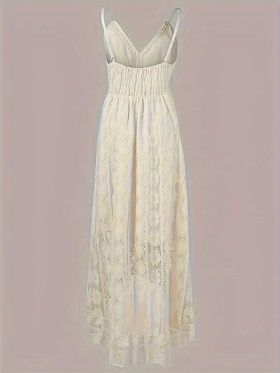 EMMA – LUXE LACE FLOWY MIDI DRESS 🤍✨