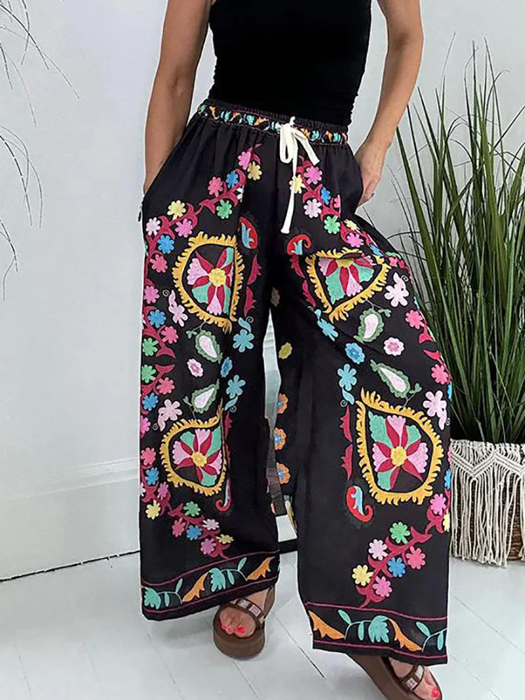 ISABEL – BOHO FLORAL PRINT WIDE-LEG TROUSERS 🌸✨