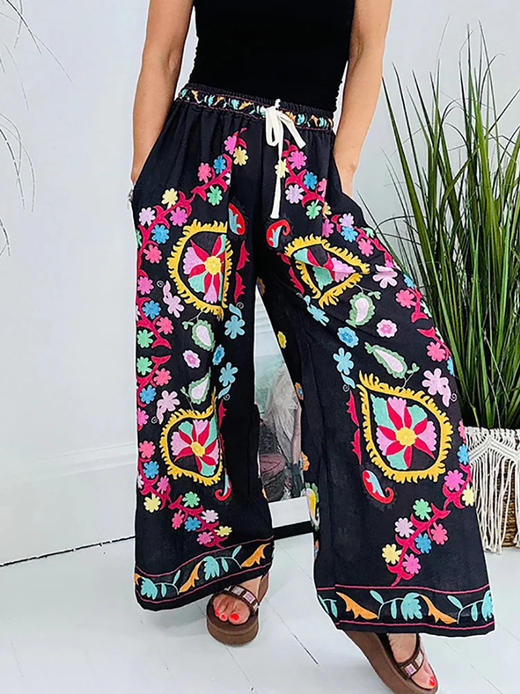 ISABEL – BOHO FLORAL PRINT WIDE-LEG TROUSERS 🌸✨