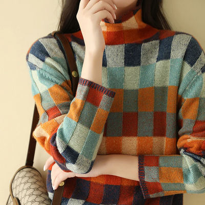 Kate™ - Patchwork turtleneck by Couture