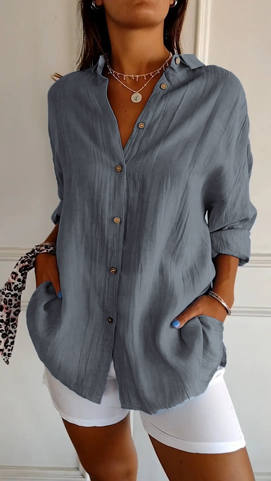 Sasha - Elegant Shirt With Pleated Style - BUY 1 GET 1 FREE