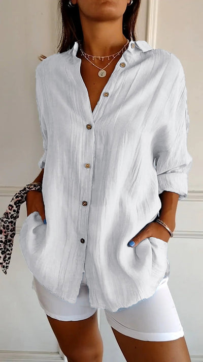 Sasha - Elegant Shirt With Pleated Style - BUY 1 GET 1 FREE